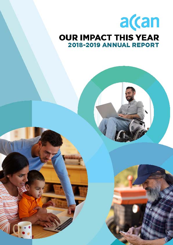ACCAN AnnualReport 2018-19 cover