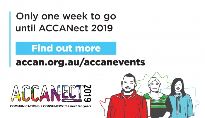 Only one week to go until ACCANect 2019