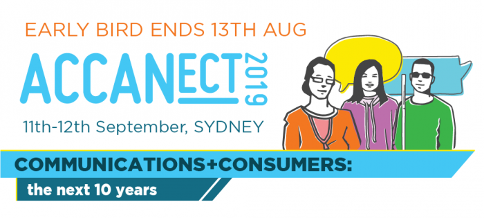 ACCANect 2019 early bird sale ends 13th August