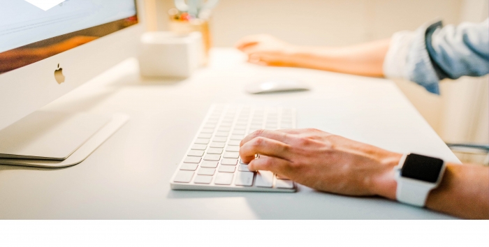 Person using a computer