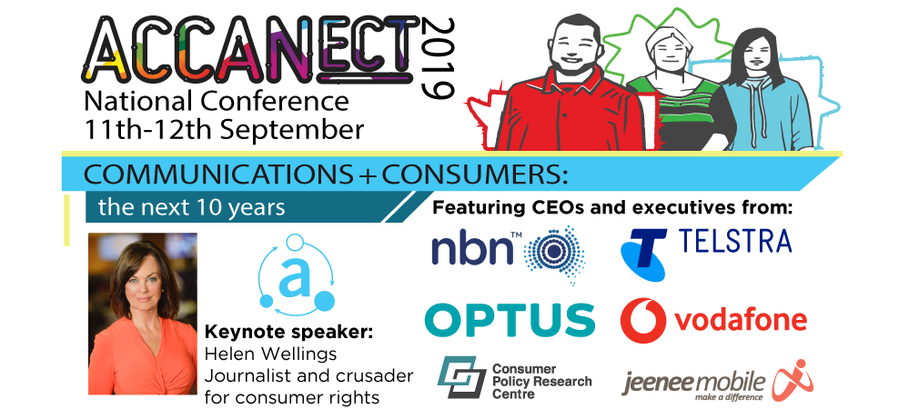 ACCANect conference - featuring speakers from NBN Co, Telstra, Optus, Vodafone and more