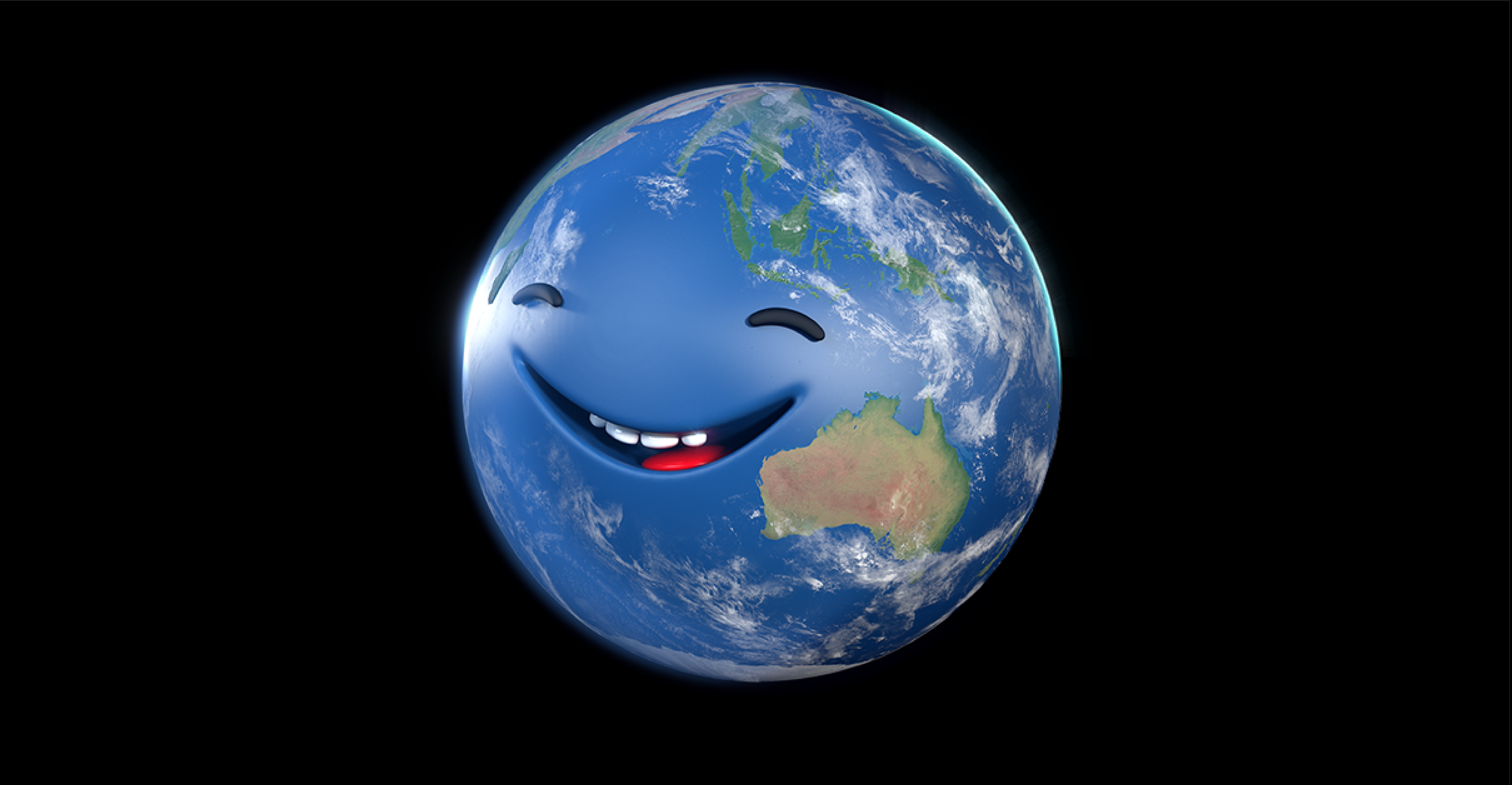 Delegate Bag Banner: Smiling planet earth