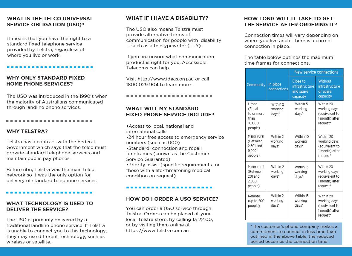 USO tip sheet