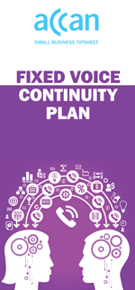 Cover image of the fixed voice continuity plan