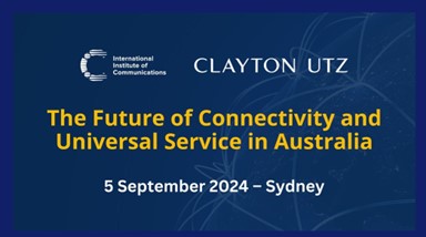 Promotional Slide: The future of Connectivity and Universal Service in Australia - 5 Sept 2024