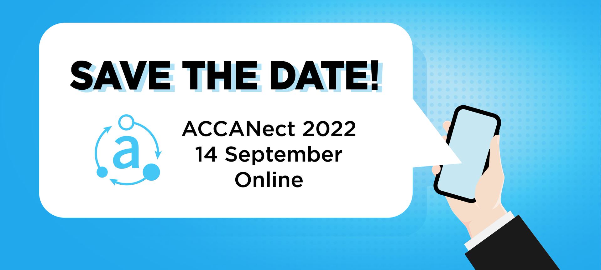 Save the Date ACCANect 2022 14 September Online 