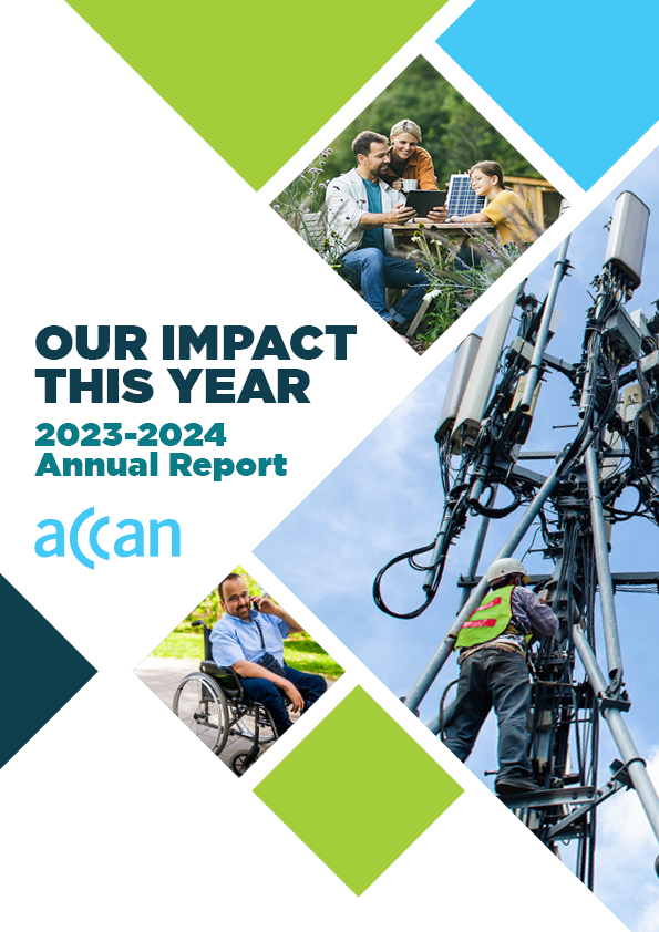 ACCAN Annual Report 2023 24 Cover Thumbnail