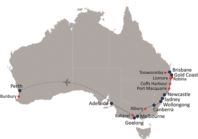 Australian mobile benchmark shows improved network coverage